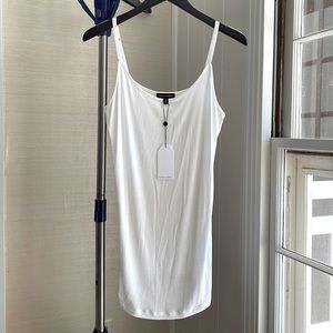 NWT Universal Standard white ribbed foundation cami